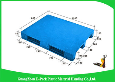 1200 * 800 مم منصات بلاستيكية زرقاء مع ثلاثة عدائين ، منصات منزلقة بلاستيكية عذراء HDPE