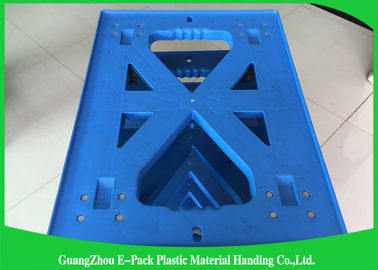 750 * 570 * 175mm البلاستيك تتحرك دوللي البليت الثقيلة أربع عجلات 100٪ PP