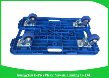 150KG 4 Wheel Cart Dolly للصندوق البلاستيكي ، قابلة لإعادة التدوير الثقيلة دوللي