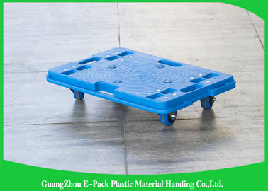 150KG 4 Wheel Cart Dolly للصندوق البلاستيكي ، قابلة لإعادة التدوير الثقيلة دوللي