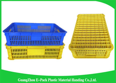 50.4L HDPE بلاستيك طعام صناديق / صناديق تخزين بلاستيكية قابلة للتكديس مقاومة للخدش