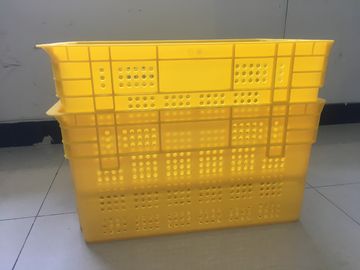 صناديق طعام بلاستيكية متينة ، تخزين عشبة فواكه وخضروات PP شبكة صناديق ، مستودع DC
