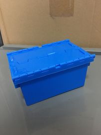 صغيرة الحجم 120 * 80 * 60 ملم البلاستيك المكدس صناديق حمل الأغطية المرفقة