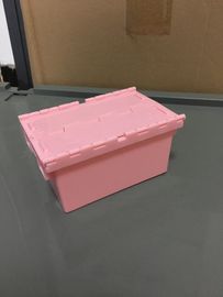 صغيرة الحجم 120 * 80 * 60 ملم البلاستيك المكدس صناديق حمل الأغطية المرفقة
