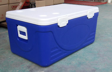 أزرق 110L حجم معزول بالتبريد والتجميد صندوق تبريد Virgin HDPE PU Foam