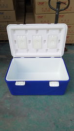 أزرق 110L حجم معزول بالتبريد والتجميد صندوق تبريد Virgin HDPE PU Foam