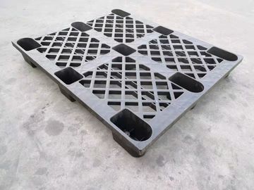 عززت HDPE 1200 * 1000 مم منصات بلاستيكية سوداء