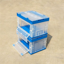 Length Sides Opening Collapsible Plastic Containers Virgin PP Material Custom Color