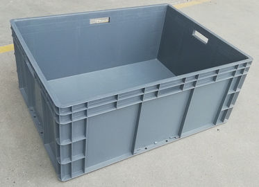 حاويات بلاستيكية عذراء كبيرة الحجم قابلة للتكديس 800 * 600 * 340 مم سعة تحميل 45 كجم